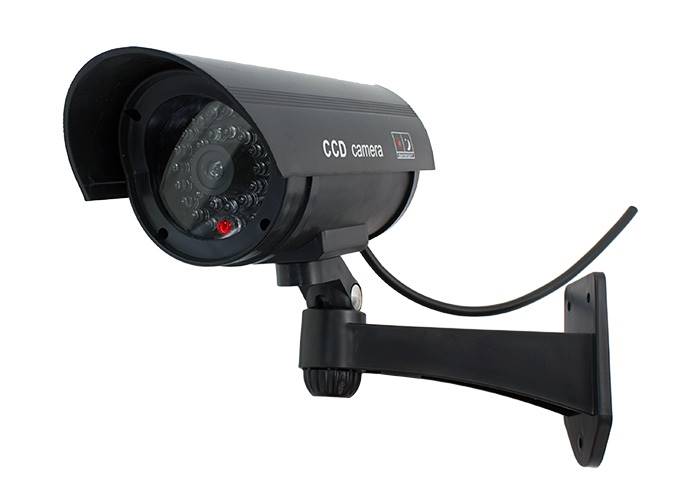 Atrapa kamery IR LED czarna