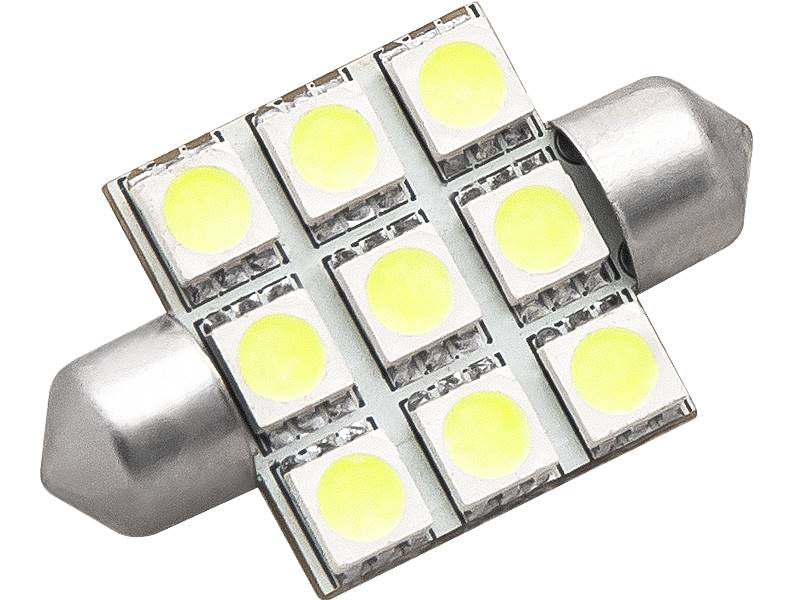Żarówka samochodowa C5W LED biała