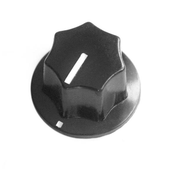 Gałka bakielitowa czarna GBS22 22mm