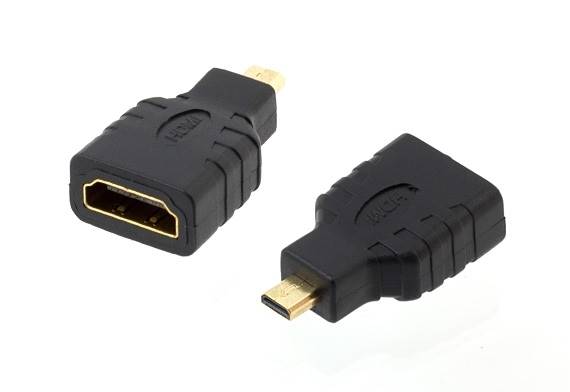 Adapter HDMI gniazdo - micro HDMI wtyk