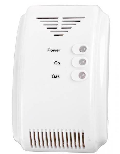 Detektor tlenku węgla i gazu Cabletech 230V.