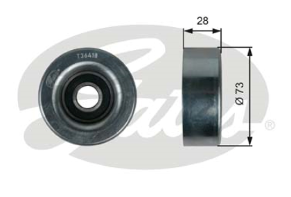 ROLKA PROWADZĄCA GATES RX322-GAT