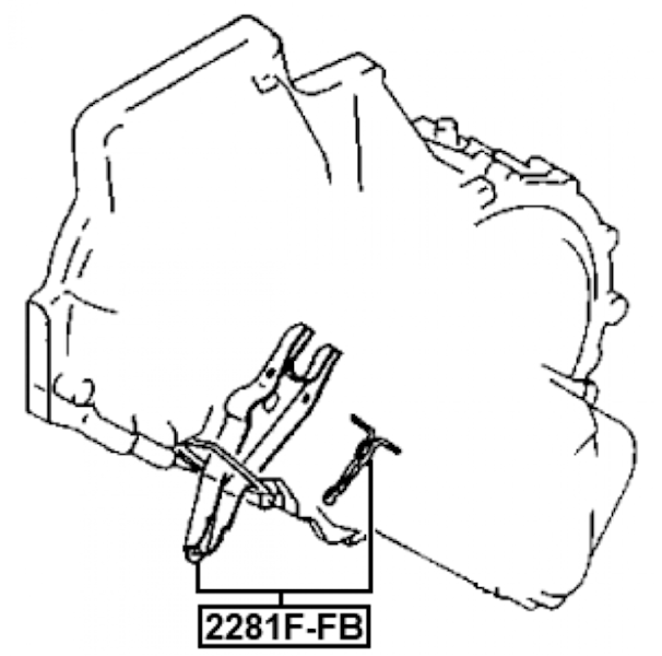 ŁAPA SPRZĘGŁA FEBEST SR302-FEB