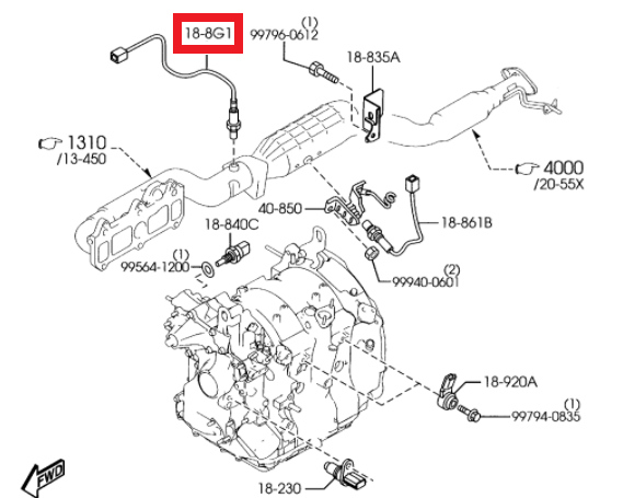 SONDA LAMBDA ORYGINAŁ MAZDA ES337-OE
