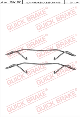 ZESTAW INSTALACYJNY KLOCKÓW PRZÓD QUICK BRAKE HZI300-QB