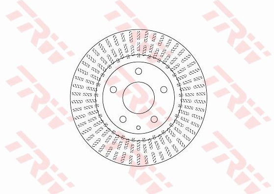 TARCZA HAMULCOWA PRZÓD TRW HTP305-TRW