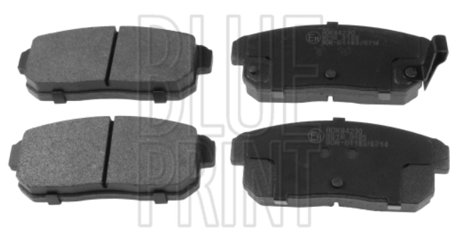 KLOCKI HAMULCOWE TYŁ BLUE PRINT HKT500-BP