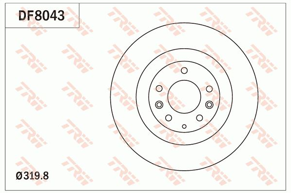 TARCZA HAMULCOWA TRW HTP317-TRW