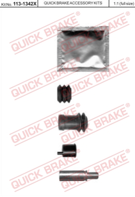 REPERATURKA PROWADNIC + PROWADNICE ZACISKU PRZÓD QUICK BRAKE  HPK302-QB