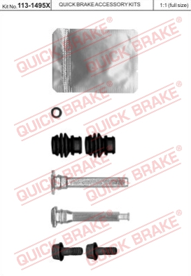 REPERATURKA PROWADNIC + PROWADNICE ZACISKU TYŁ QUICK BRAKE HPK309-QB