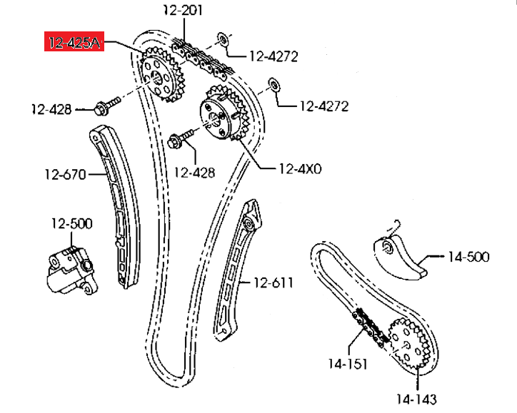 KOŁO ZĘBATE ROZRZĄDU ORYGINAŁ MAZDA RZ301-OE