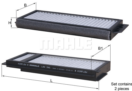 FILTR KABINOWY WĘGLOWY KNECHT FK302-CKNE