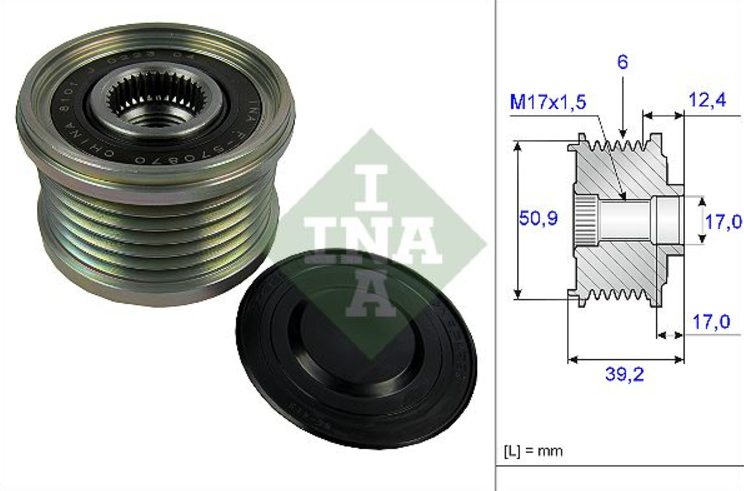 ALTERNATOR - SPRZĘGŁO JEDNOKIERUNKOWE INA EK320-INA