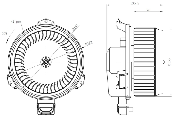 WENTYLATOR WNĘTRZA NRF WWW301-NRF