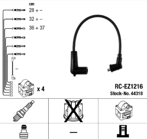 PRZEWODY ZAPŁONOWE NGK EP302-NGK