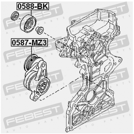 ROLKA NAPINACZA PASKA ALTERNATORA FEBEST RX303-FEB
