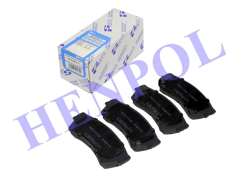 KLOCKI HAMULCOWE PRZÓD SERVICE PARTS HKP306-SP