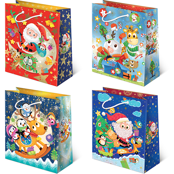 Torebki ozdobne XL set S-42 Święta dzieci