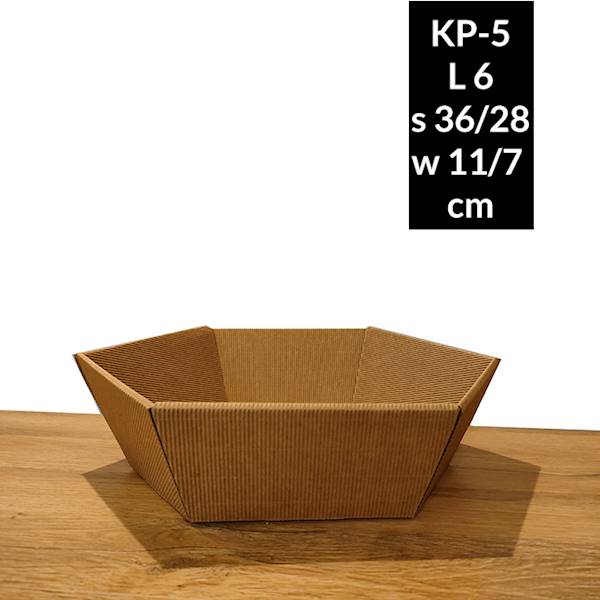 Kosze prezentowe GM-KP-5 Sześciokątne duże -10 szt