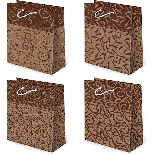 Torebki ozdobne T-2 KRAFT set 129 Esy floresy