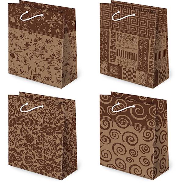 Torebki ozdobne T-2 KRAFT set 131 Rustic style