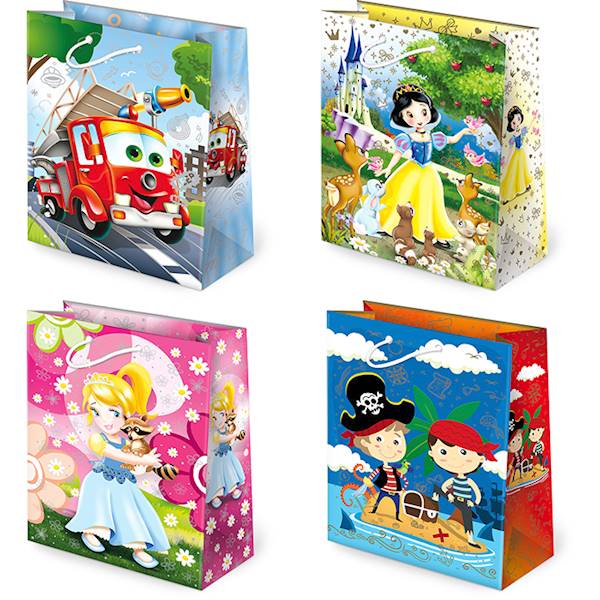 Torebki ozdobne XL set 125 Dzieci