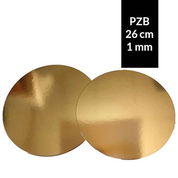 PZB-26 Podkład 1 mm złoty/biały 26 cm - 10 szt.