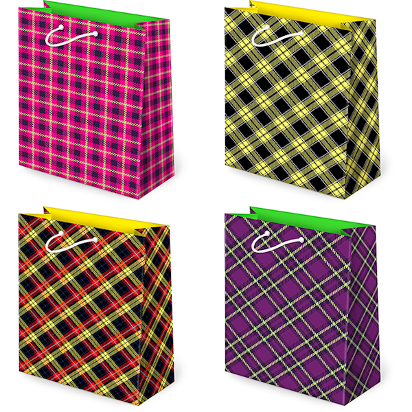 Torebki ozdobne T-2L set 153 Fluo Tartan