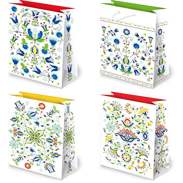 Torebki ozdobne T-2L set 55 Folklor Kaszubski