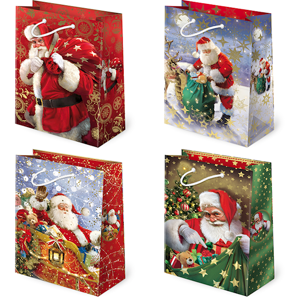 Torebki ozdobne T-10L set S-43 Mikołaj 