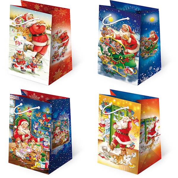 Torebki ozdobne T-5L set S-32 Mikołaj Baśniowy