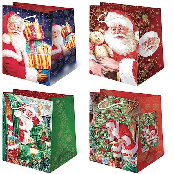 Torebki ozdobne T-16L set S-43 Mikołaj Realistyczn