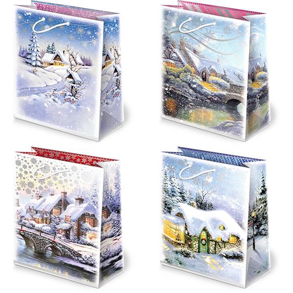 Torebki ozdobne XL set S-20 Festive time