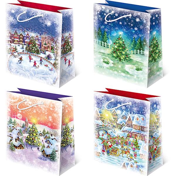 Torebki ozdobne T-10L set S-46 Christmas Night