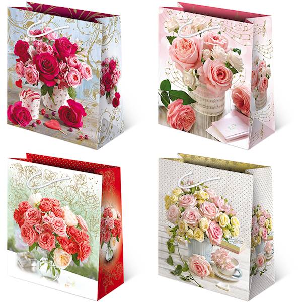 Torebki ozdobne T-8L set 119 Kwiaty bukiety