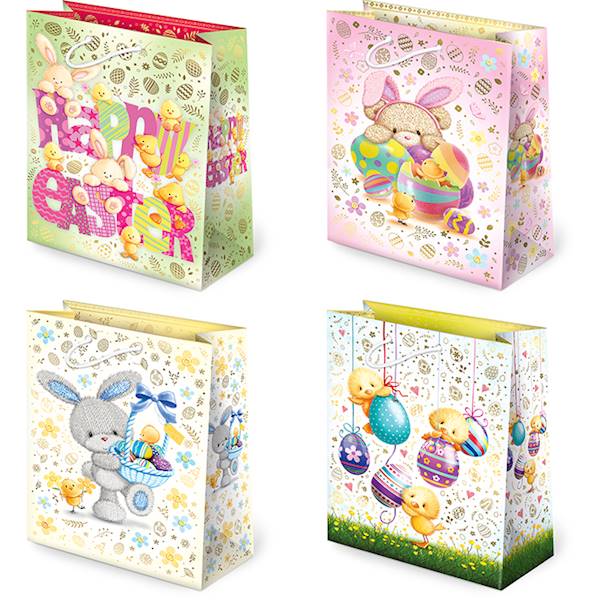 Torebki ozdobne T-2L set W3 Wielkanoc Dzieci