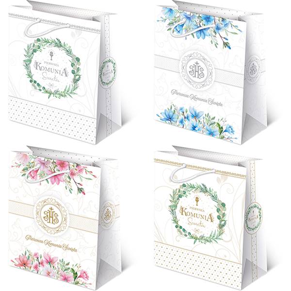 Torebki ozdobne XL set K8 Komunia