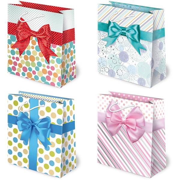 Torebki ozdobne T-8L set 22 Kokardy Cukierkowe