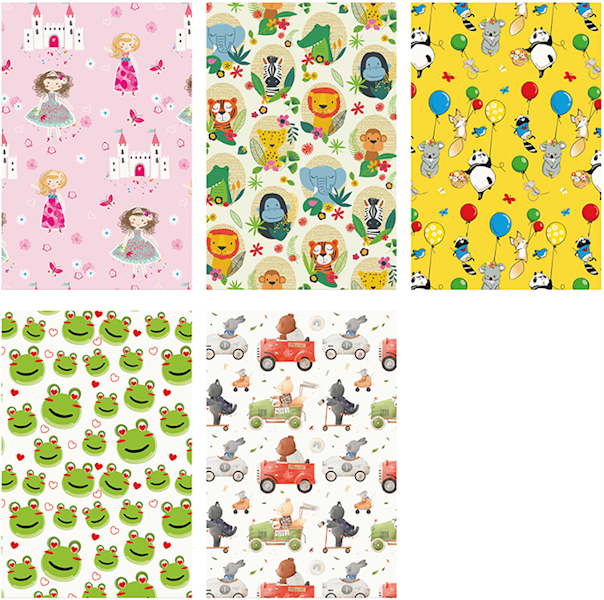 Papier ozdobny 2m 50 ark. Set 82: Happy kids