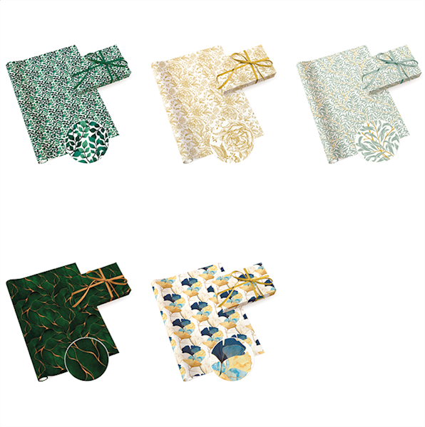 Papier ozdobny 2m 50 ark. Set 80: Glamour