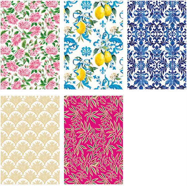 Papier ozdobny 2m 50 ark. Set 81: Bright side