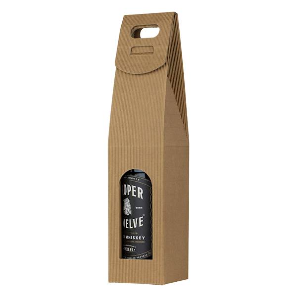 Pudełko na butelkę naturalne OP-PBN-1 - 10 sztuk