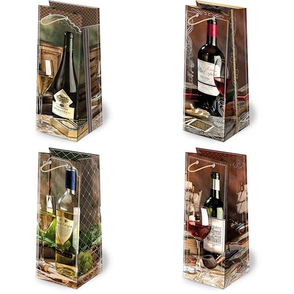 Torebki ozdobne AL-2 set 3 Butelka