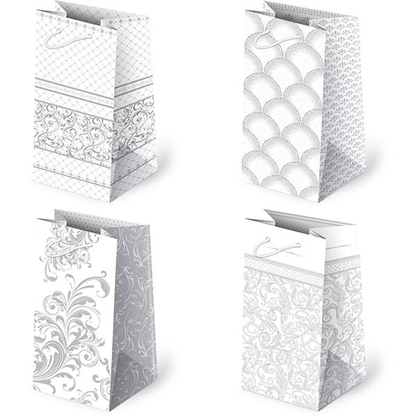 Torebki ozdobne T-7L set 114 Białe