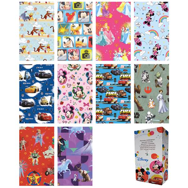Papier ozdobny 2m 50 ark. DISNEY BOX Cały rok