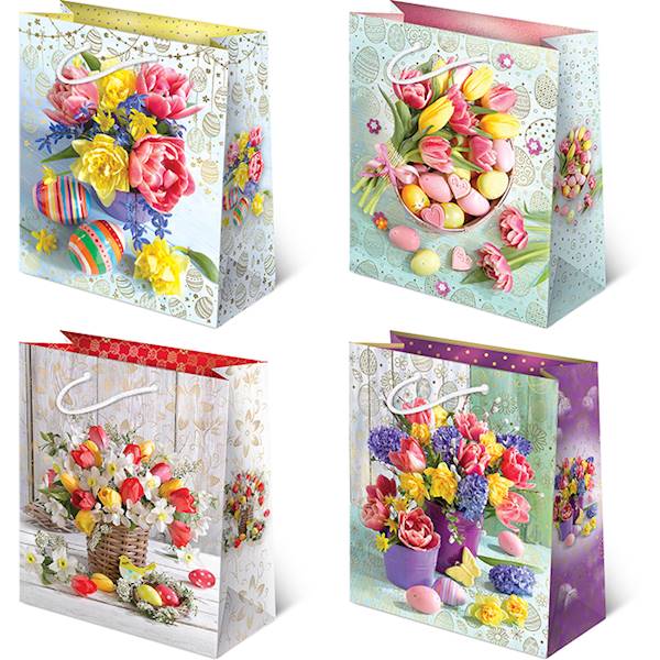 Torebki ozdobne XL set W4 Wielkanoc