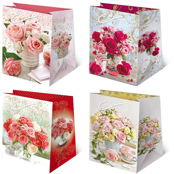 Torebki ozdobne T-16L set 119 Kwiaty bukiety