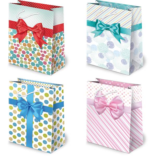 Torebki ozdobne T-4L set 42 Kokardy Cukierkowe