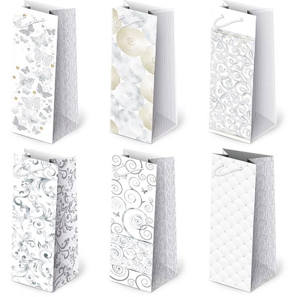 Torebki ozdobne AL-2 AVANTGARDE set 39 Białe