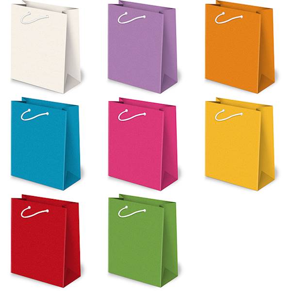 Torebki ozdobne T-4 EKO set 2 Jasne kolory
